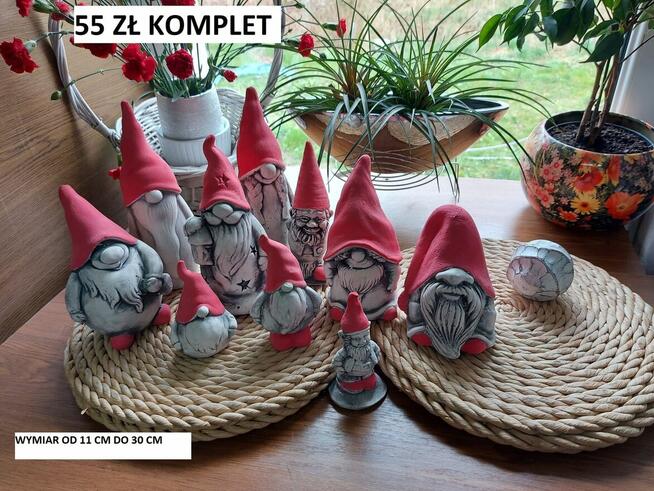 Figurki ogrodowe skrzat ogrodowy krasnal do ogrodu producent