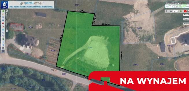 Przestronna działka budowlana w Młyńczyskach