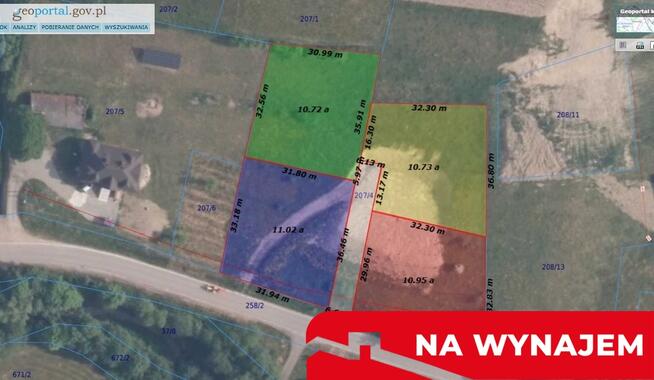 Przestronna działka budowlana w Młyńczyskach