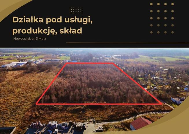 Działka pod usługi produkcję skład Nowogard