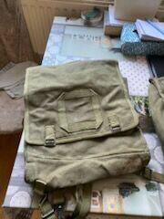 Plecaki wojskowe brezentowe kostka PRL plecak LWP kostka