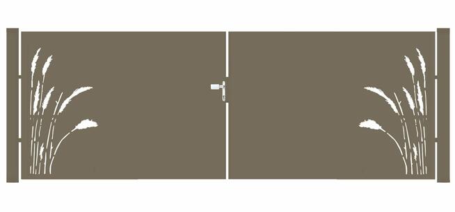 Brama typ FLORAL - 4,00 x 1,25/1,50/1,75 m