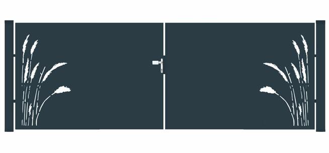 Brama typ FLORAL - 4,00 x 1,25/1,50/1,75 m