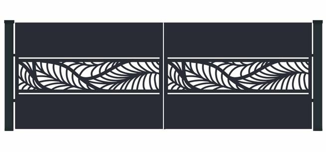 Brama typ WALL - 4,00 x 1,50 m