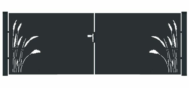 Brama typ FLORAL - 4,00 x 1,25/1,50/1,75 m