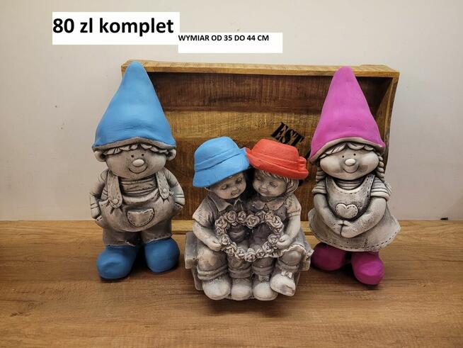 Figurki ogrodowe skrzat ogrodowy krasnal do ogrodu producent