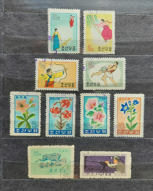 Korea północna znaczki 1964-65 piękny zbiór marginesy MNH