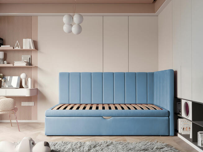 Łóżko dziecięce CHASE 100x200 z szufladą na pościel