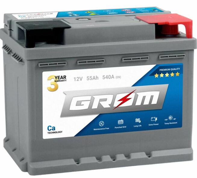 Akumulator GROM Premium 55Ah 540A