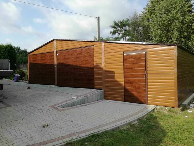 Garaże blaszane drewnopodobne, garaż 6x5, 6x6, 4x6, 3x5,