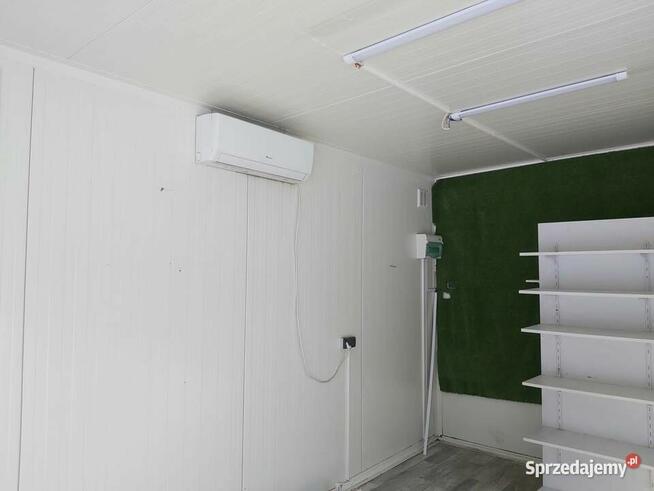 Kontener na sklepik, biuro, stróżówkę, punkt usługowy