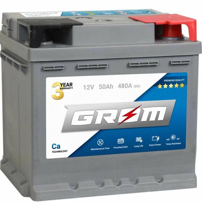 Akumulator GROM Premium 50Ah 480A