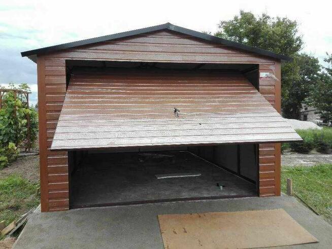 Garaże blaszane drewnopodobne, garaż 6x5, 6x6, 4x6, 3x5,