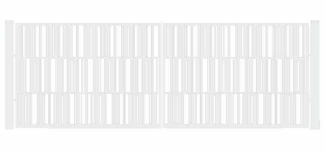Brama typ MODERN - 4,00 x 1,50 m