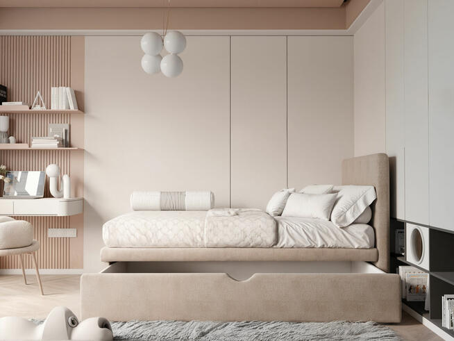 Łóżko dziecięce TRACKER 100x200 z szufladą na pościel NOWOŚĆ