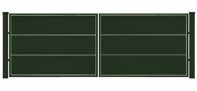 Brama typ WALL SOLID - 4,00 x 1,25 /1,50/1,75 m
