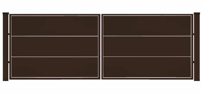 Brama typ WALL SOLID - 4,00 x 1,25 /1,50/1,75 m