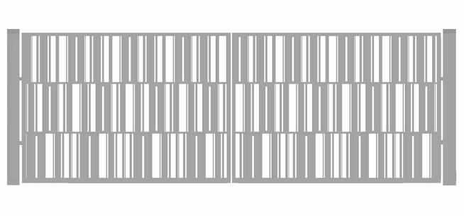 Brama typ MODERN - 4,00 x 1,50 m