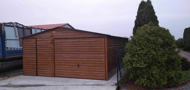 Garaże blaszane drewnopodobne, garaż 6x5, 6x6, 4x6, 3x5,