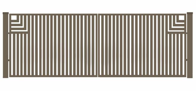 Brama typ CLASSIC A - 4,00 x 1,25 m