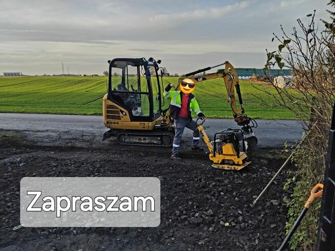 Usługi minikoparką, prace ziemne, brukarstwo