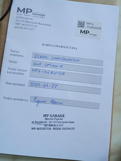 Sprzedam radio do kia optima 2016 rok