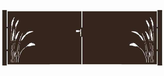 Brama typ FLORAL - 4,00 x 1,25/1,50/1,75 m