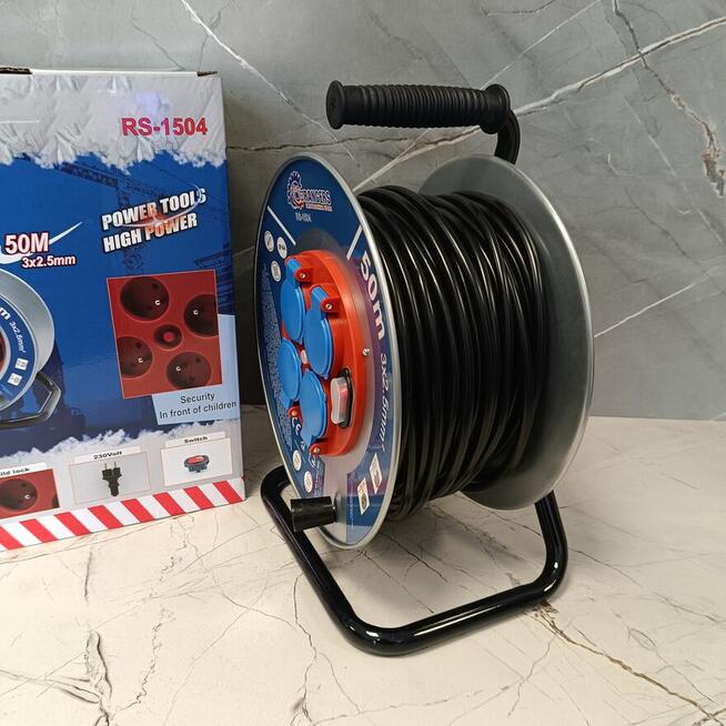 NOWY PRZEDŁUŻACZ BUDOWLANY 50m #3x2,5 #KLAPKI #UZIEMIENIE #W