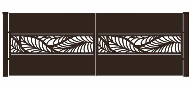 Brama typ WALL - 4,00 x 1,75 m