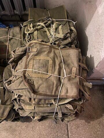 Plecaki wojskowe brezentowe kostka PRL plecak LWP kostka