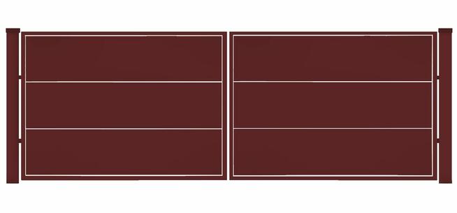 Brama typ WALL SOLID - 4,00 x 1,25 /1,50/1,75 m