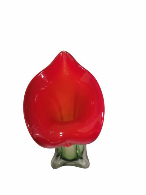 WAZON KOLOROWE SZKŁO KALIA KWIAT