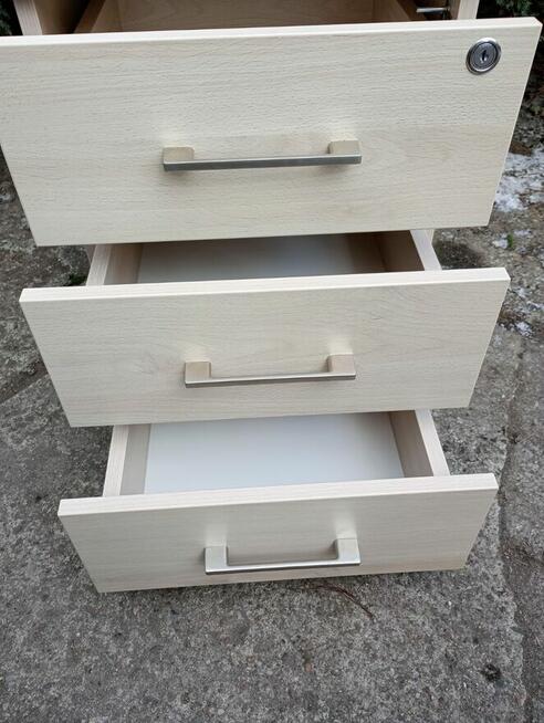 Kontenerek pod biurko KLON na kółkach mobilny przybornik do