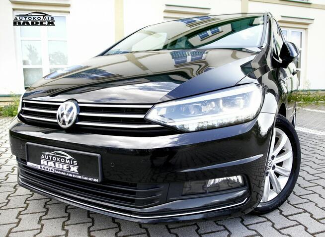 Volkswagen Touran SalonPL/DSG/Bezwyp/1 Ręka/HIGHLINE/7 Foteli/Led/Alcantara/Navi/Kamera