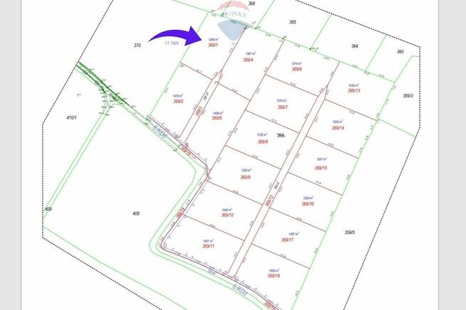 Działka budowlana widokowa 1245 m², Falsztyn.