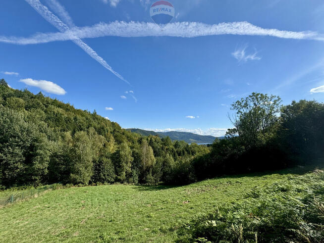 Działka budowlana z widokiem na jezioro Żywieckie