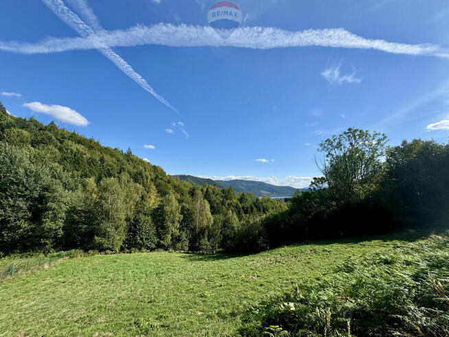 Działka budowlana z widokiem na jezioro Żywieckie