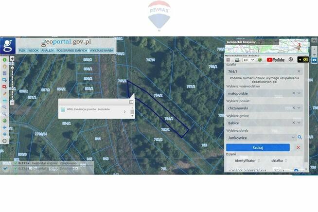 Działka rolna blisko drogi asfaltowej i zabudowań