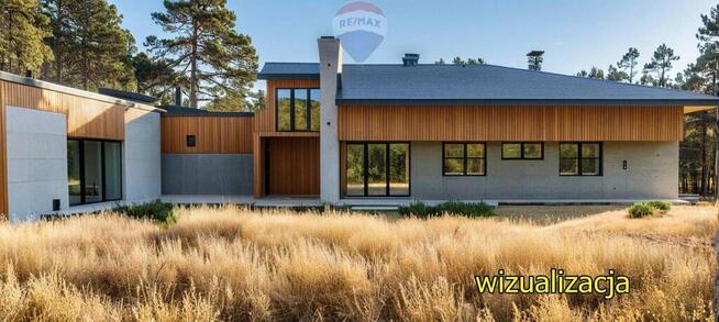 Dom marzeń przy ścianie lasu