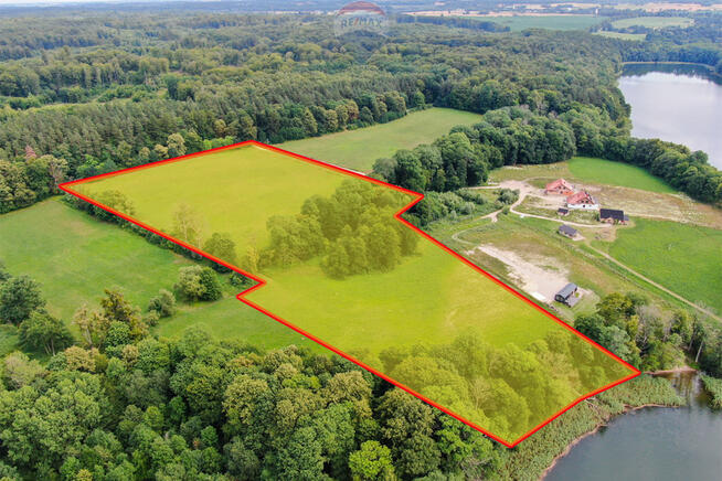 Piękna działka z linią brzegową j. Narie, Mazury