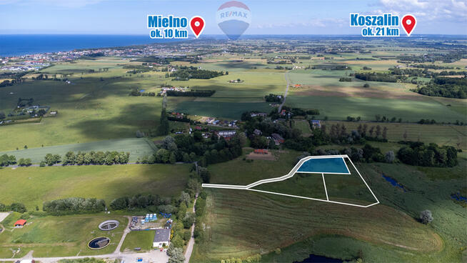 Malownicza działka w Kiszkowie, 2 km od morza!