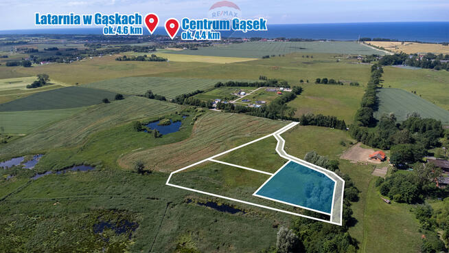 Malownicza działka w Kiszkowie, 2 km od morza!