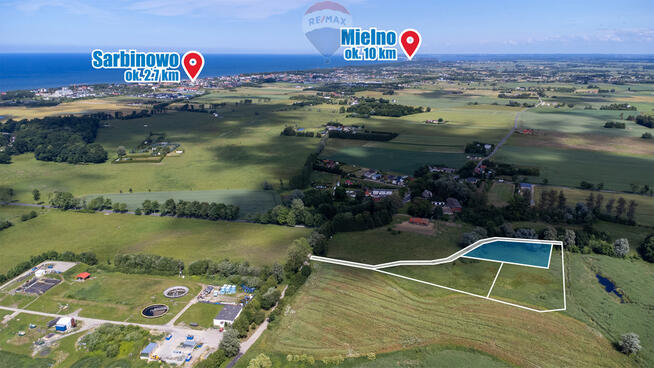 Malownicza działka w Kiszkowie, 2 km od morza!