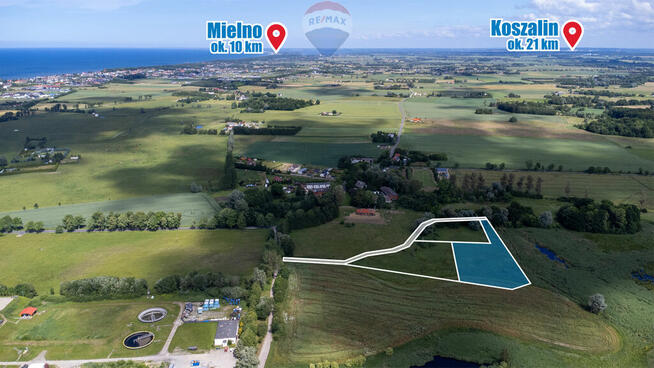 Malownicza działka w Kiszkowie, 2 km od morza!