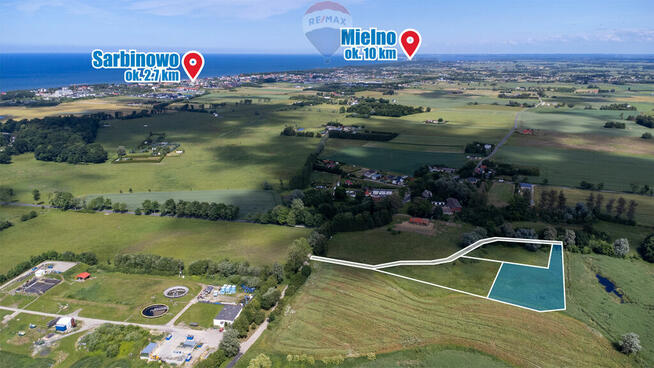 Malownicza działka w Kiszkowie, 2 km od morza!