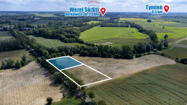 Malownicza działka w Kiszkowie, 3 km od morza!