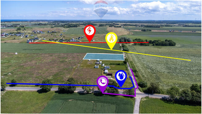 DZIAŁKA INWESTYCYJNA -1,5km od morza GĄSKI