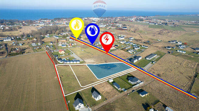 Działka nad morzem! 1,2 km od plaży!