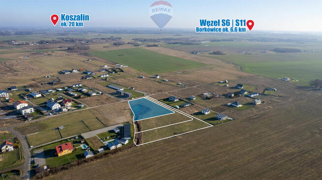 Działka nad morzem! 1,2 km od plaży!