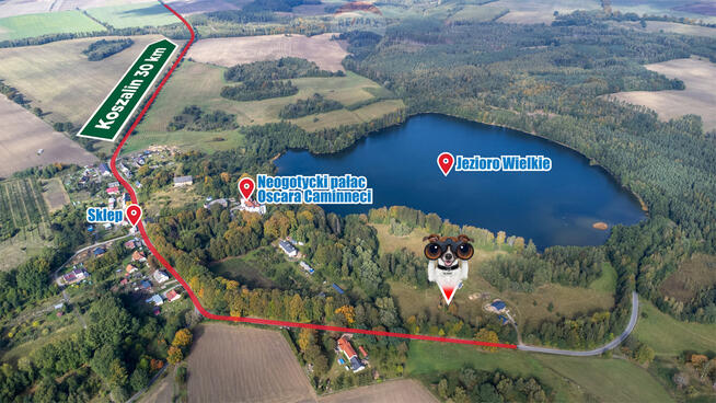 Działka nad jeziorem w Cetuniu!